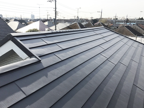 小平市カバー工法スーパーガルテクトフッ素工事後