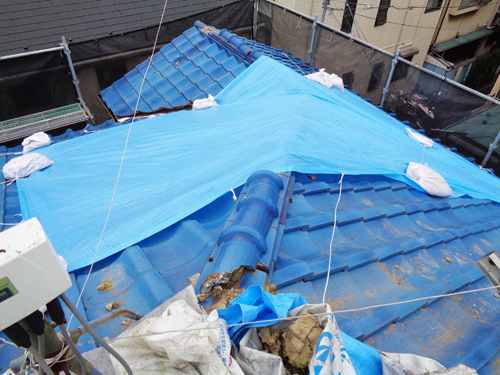 東台風被害屋根工事